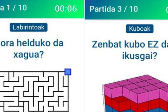 Galdera berriak: labirintioak eta 3D kuboak