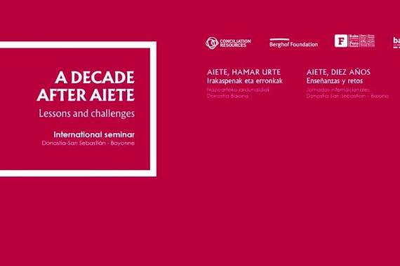 Aieteko Konferentziaren 10. urtemugan, jardunaldi interesgarria
