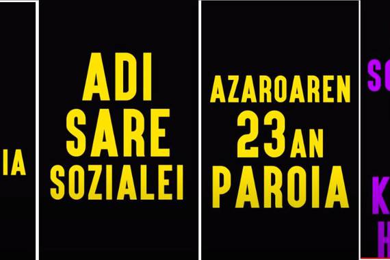 Instagramen 24 orduko geldialdia egitera deitu du Bilboko Gazte Sare Feministak