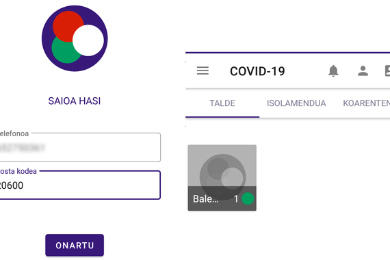 COVID-19.eus aplikazioa frogatu dugu
