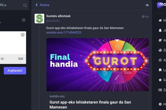 Mastodonen gaude jada: sare sozialetako gure presentzia ordenatuz