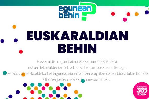Euskaraldiko Lehiaguneen ideia arrakastaz jokatu da gure jokoan