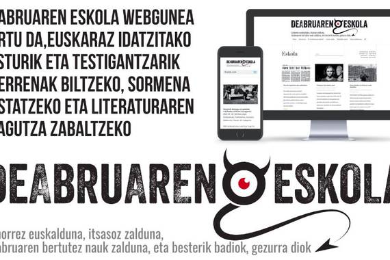 Deabruaren Eskola literatura webgunea sortu dute