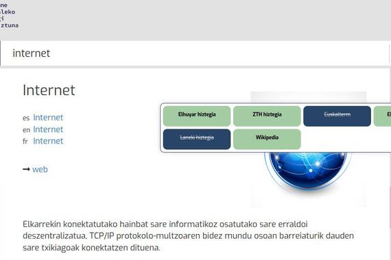 Ingurune Digitaleko Hiztegi Eleaniztuna (IDE) sortu dute
