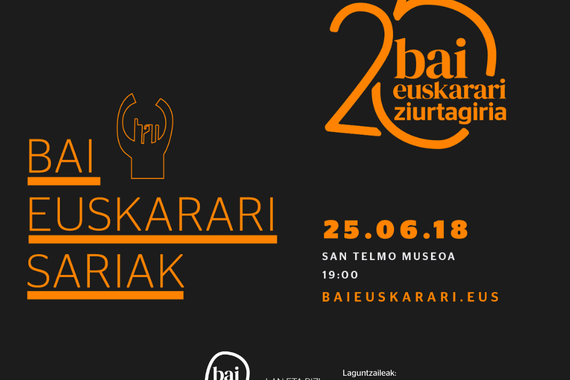 Bai Euskarari Ziurtagiriak 25 urte ospatzeko ekitaldia egingo du