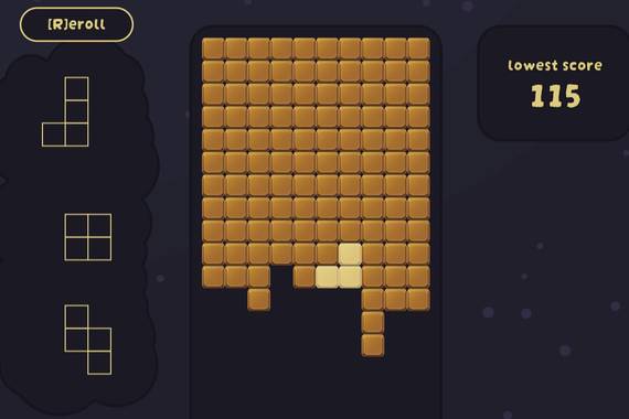 Fudge da Tetris baina alderantziz