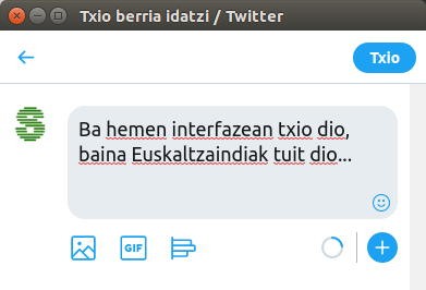 Euskaltzaindiak tuit eta txio onartu ditu hiztegirako