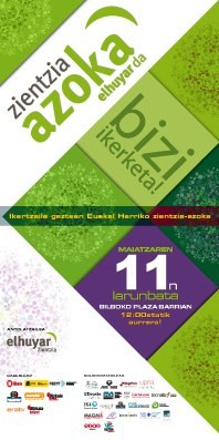 Bihar, larunbata, maiatzak 11, Elhuyar Zientzia Azokaren festa Bilbon