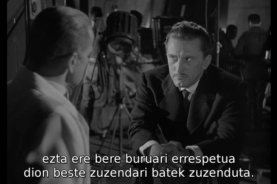 Kirk Douglas hil da: haren zenbait maisulan euskaraz