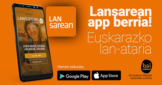 Lansarean App: euskarazko lan aukerak eskaintzen dituen aplikazioa