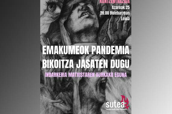 Indarkeria matxistaren aurkako egunean, pandemiaren eragin makurra azpimarratu behar