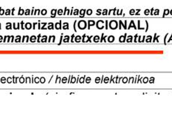 Posta bidezko botoa emateko, adi jatetxeko datuei (WTF?!)