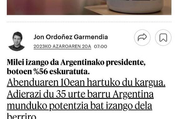 Berriak webgunea berritu du gaur, eta paperezko diseinua bihardanik