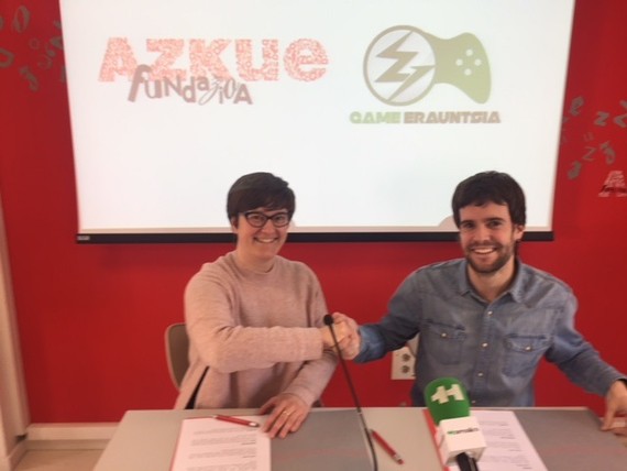 Game Erauntsia eta Azkue Fundazioaren arteko elkarlan hitzarmena