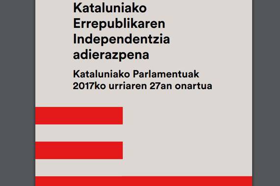 Kataluniaren independentzia aldarrikapena: lau urteren buruan, euskaraz