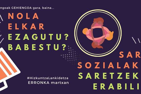 Euskaldunok eta beste hizkuntzetako aktibistek mezuak elkartrukatzeko ekimena