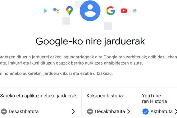 Hiru helbide labur Googlek gutaz dakiena kontrolatzeko