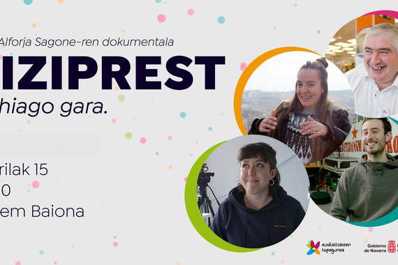 Biziprest dokumentalaren estreinaldia Iruñean 15ean