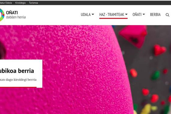 Oñatiko Udalaren webgunea berritu da