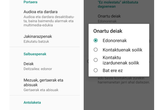 Mugikorreko ohar eta doinuak neurrira murrizteko