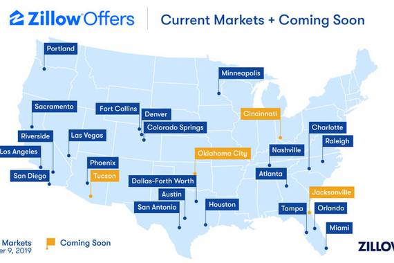 Zillow etxe-bilatzailea orain sal-erosle handi bat da
