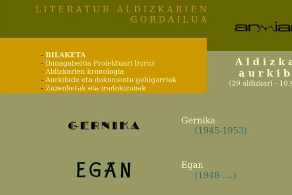 Armiarma proiektuak 20 urte bete ditu