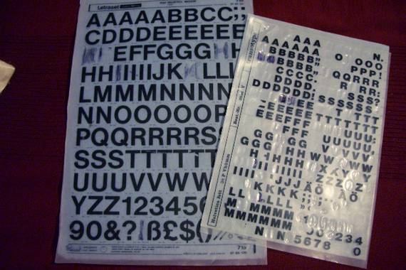 Inor gogoratzen da Letraset-ekin?