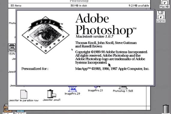 Photoshop programak 30 urte bete ditu