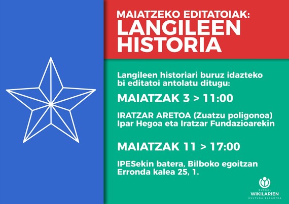 Langileen historiaren hilabetea euskarazko Wikipedian