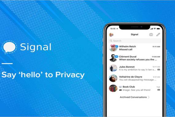 Signal datu pertsonalik gordetzen ez duen bat-bateko mezularitza aplikazioa