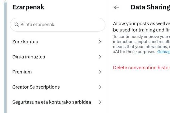 Zer egin Elon Musken Grok adimen artifiziala ez elikatzeko (aukeran)