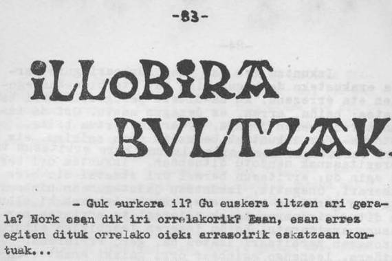 Hilobira bultzaka, Joseba Intxaustiren artikulua