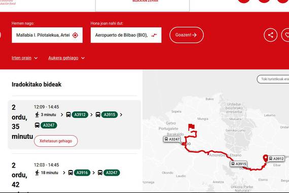 Bizkaitik Mugitu, Bizkaian garraio publikoz mugitzen jakiteko tresna