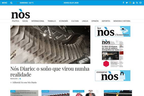 Nós galizierazko egunkaria jaio da gaur