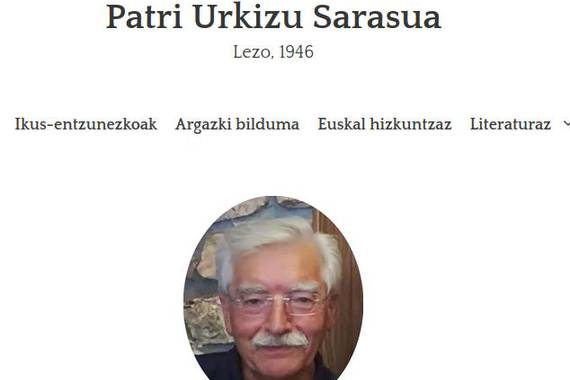 Patri Urkizuren lanak webgune batean bilduta