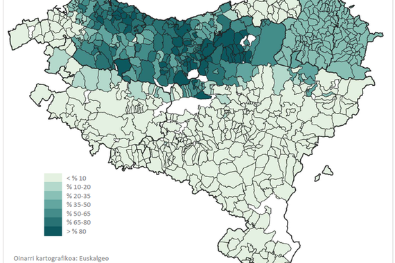 Euskararen geografia berria, hainbat mapa esanguratsutan