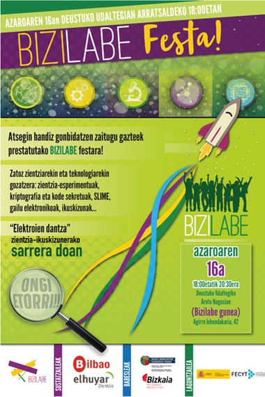 Bizilabe festa azaroaren 16an, Zientziaren Astearekin bat eginaz