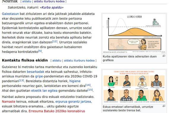 Wikipedian pandemiari buruzko artikulu sorta osatu dute 'maratoi' batean