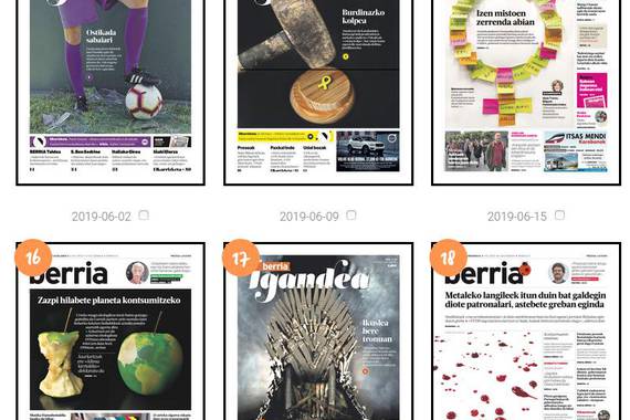 Berriaren igandeetako azal saritu eta eder horiek
