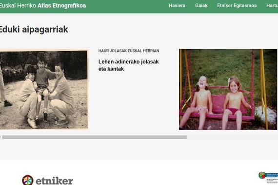 Euskal Herriko Atlas Etnografikoa, sarean
