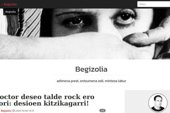 Mikel Asurmendi kazetariaren blog berria, Begizolia