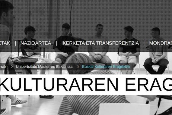 Euskal Kulturaren Eragiletza: Masterraren jardunaldi irekia