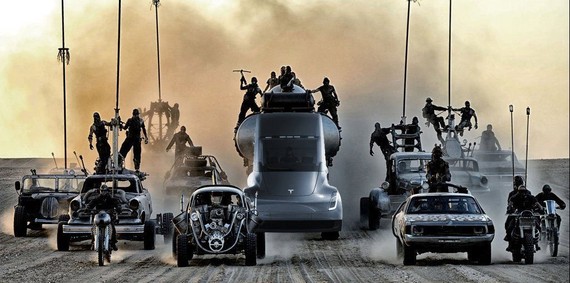Tesla-ren auto-gidatze automatikoak Mad Max modua ere badauka