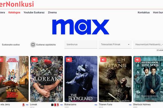 Max streaming plataforman ere euskarazko edukiak agertzen hasi dira
