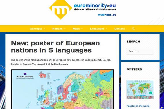 Eurominority: Europako nazio eta hizkuntzen mapak
