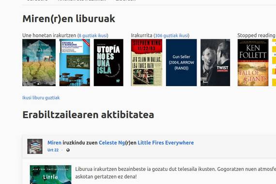 BookWyrm, Goodreads bezala liburuak komentatzeko, baina libre eta federatua