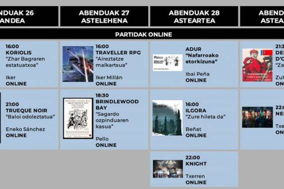 Rolaldiaren 2. edizioan, online jokatzeko aukerak