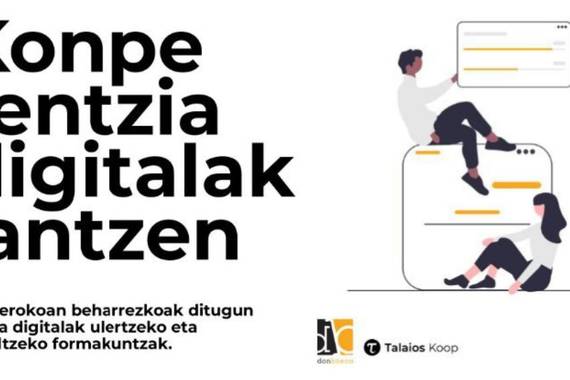 Helduek  konpetentzia digitalak lantzeko euskarazko tailerrak Errenterian