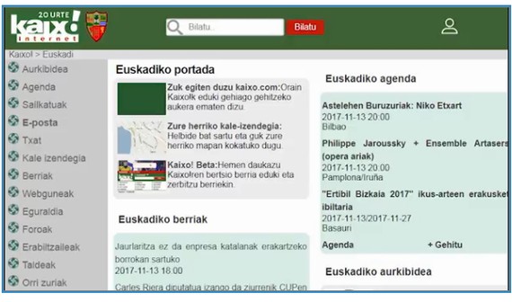 kaixo.com 20. urteurrenaren dokumentalaren aurkezpena