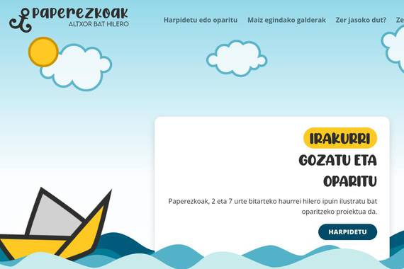 Paperezkoak.eus, haurrentzako liburu ilustratuak harpidetza bidez